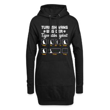 TURKISH VANS WEG DER EIGENSTÄNDIGKEIT Lustiges - Hoodie-Kleid - Schwarz - Vorne