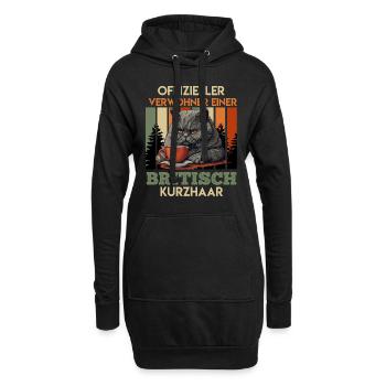 Katzenpapa OFFIZIELLER VERWÖHNER EINER BRITISCH - Hoodie-Kleid - Schwarz - Vorne