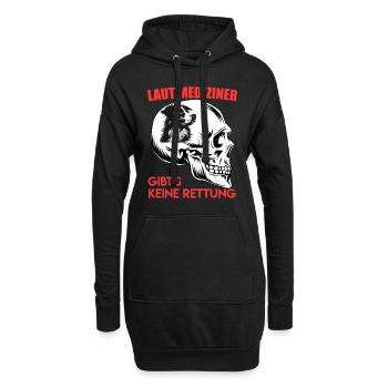 Aussie SELON LES MÉDECINS, IL N’Y A PAS DE SALUT - Sweat-shirt à capuche long Femme - noir - Devant