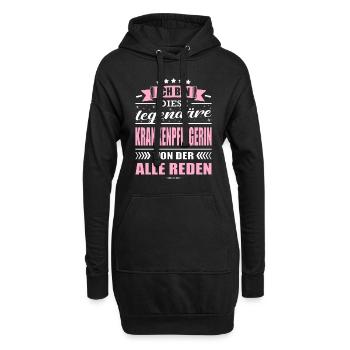 Ich Bin Diese Legendäre Krankenpflegerin Pflege - Hoodie-Kleid - Schwarz - Vorne