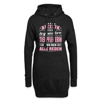Ich Bin Diese Legendäre Tierpflegerin - Hoodie-Kleid - Schwarz - Vorne