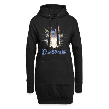 Münchner Volksfest ERSATZTRACHT Dirndl Trachten - Hoodie-Kleid - Schwarz - Vorne