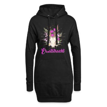 Münchner Volksfest ERSATZTRACHT Dirndl Trachten - Hoodie-Kleid - Schwarz - Vorne