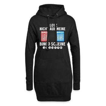 Bingospielerin GLOTZ NICHT AUF MEINE BINGO SCHEINE - Hoodie-Kleid - Schwarz - Vorne