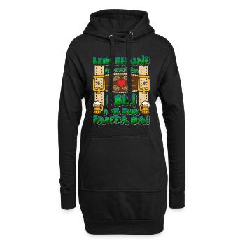 LEDERHOSEN? BRAUCH I NED I BIN NUR ZUM SAUFFA DA - Hoodie-Kleid - Schwarz - Vorne