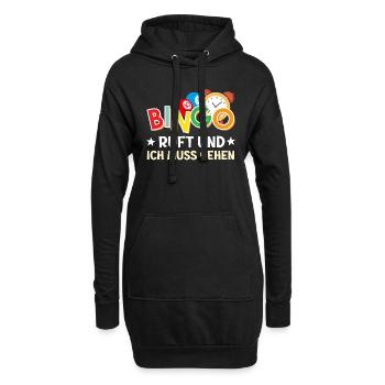 BINGO CALLS AND I MUST TO GO Amateurs de bingo - Sweat-shirt à capuche long Femme - noir - Devant