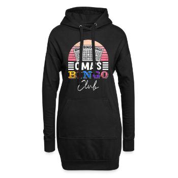 OMA'S BINGO CLUB Lustiges Bingospielerinnen Bingo - Hoodie-Kleid - Schwarz - Vorne