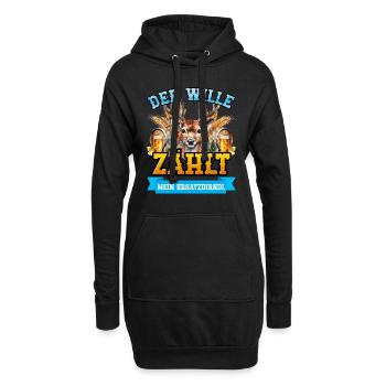 Münchner Volksfest DER WILLE ZÄHLT MEIN - Hoodie-Kleid - Schwarz - Vorne