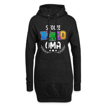 Joueur de bingo PROUD BINGO GRANNY Bingo drôle - Sweat-shirt à capuche long Femme - noir - Devant