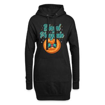 BREZEL PRINZESSIN Münchner Volksfest Frauen - Hoodie-Kleid - Schwarz - Vorne