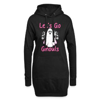 Halloween LET’S GO GHOULS Ghost Girl - Sweat-shirt à capuche long Femme - noir - Devant