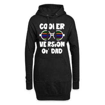Version plus cool de Papa drôle Papa et Enfants Citations - Sweat-shirt à capuche long Femme - noir - Devant