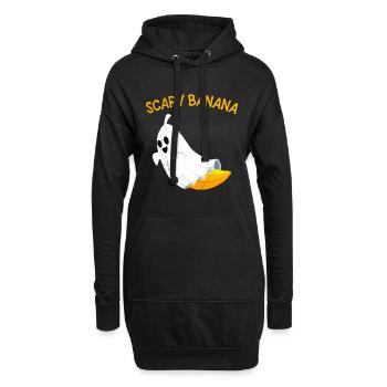 Halloween Kostüm Kinder SCARY BANANA Lustiges - Hoodie-Kleid - Schwarz - Vorne