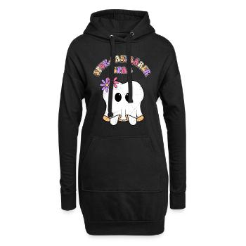 Halloween Party SPUK-TAKULÄRER SPAß Lustiges - Hoodie-Kleid - Schwarz - Vorne