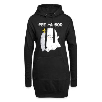 Costume d’Halloween Enfants PEAK A BOO Drôle - Sweat-shirt à capuche long Femme - noir - Devant