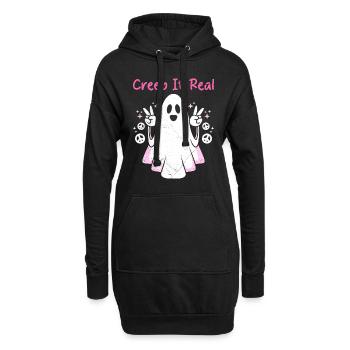 Halloween Kostüm Kinder CREEP IT REAL Lustiges - Hoodie-Kleid - Schwarz - Vorne