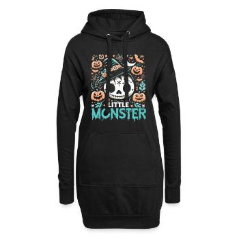 Petit Monstre Enfants Halloween - Sweat-shirt à capuche long Femme - noir - Devant