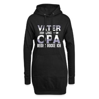 VATER UND OPA BEIDES ROCKE ICH Lustiges - Hoodie-Kleid - Schwarz - Vorne