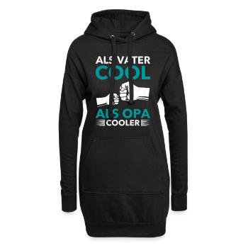 Opi ALS VATER COOL ALS OPA COOLER Lustiges - Hoodie-Kleid - Schwarz - Vorne