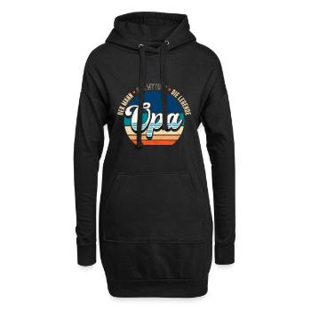 OPA DER MANN DER MYTHOS DIE LEGENDE Lustiges - Hoodie-Kleid - Schwarz - Vorne