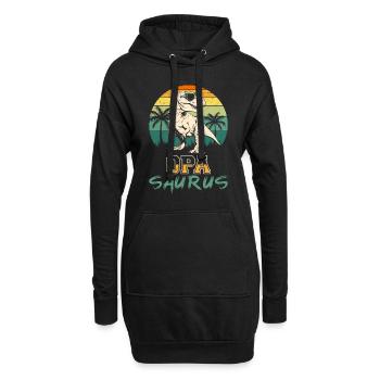 OPA SAURUS Lustiges Dinosaurier Großvater - Hoodie-Kleid - Schwarz - Vorne