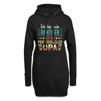 Rente BIN KEIN RENTNER BIN PROFESSIONELLER OPA - Hoodie-Kleid - Schwarz - Vorne