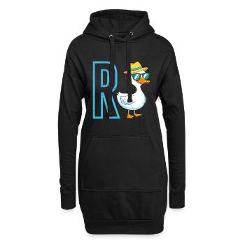 Ruhestand R ENTE Lustiges Rentner Renten - Hoodie-Kleid - Schwarz - Vorne