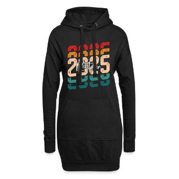 RENTE 2025 Renteneintritt Retenbeginn 2025 - Hoodie-Kleid - Schwarz - Vorne