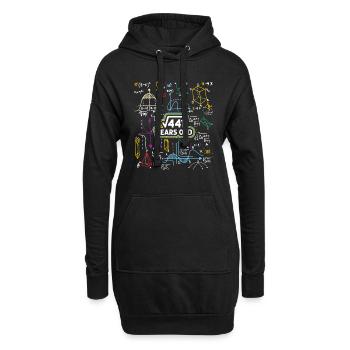21. Geburtstag Quadratwurzel Von 441 21 Jahre Alt - Hoodie-Kleid - Schwarz - Vorne