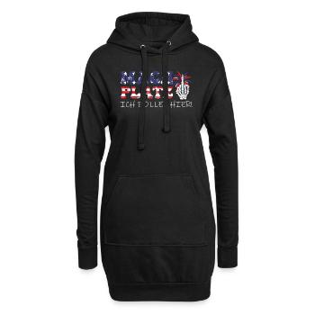 Feuerwerk MACH PLATZ ICH BÖLLER HIER! Lustiges - Hoodie-Kleid - Schwarz - Vorne