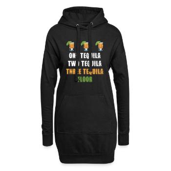 Une tequila Deux Tequila Trois Tequila Sol - Sweat-shirt à capuche long Femme - noir - Devant