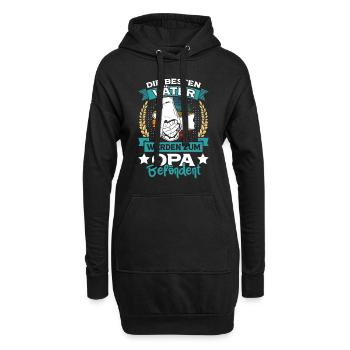 Opi DIE BESTEN VÄTER WERDEN ZUM OPA BEFÖRDERT - Hoodie-Kleid - Schwarz - Vorne