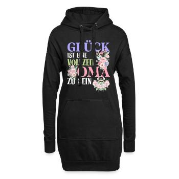 Omi GLÜCK IST EINE VOLLZEIT OMA ZU SEIN Geburtstag - Hoodie-Kleid - Schwarz - Vorne