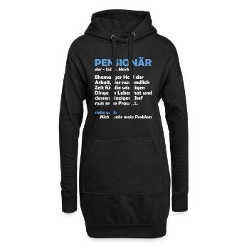 PENSIONÄR EHEMALIGER HELD DER ARBEIT Lustiges - Hoodie-Kleid - Schwarz - Vorne