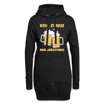 Rentner KEIN STRESS NUR RUHESTAND Lustiges - Hoodie-Kleid - Schwarz - Vorne