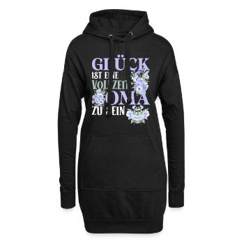Omi GLÜCK IST EINE VOLLZEIT OMA ZU SEIN Geburtstag - Hoodie-Kleid - Schwarz - Vorne