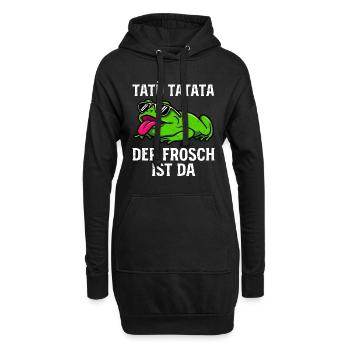 Faschings Kostüm TATÜ TATATA DER FROSCH IST DA - Hoodie-Kleid - Schwarz - Vorne