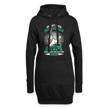 Faschingskostüm DAS IST MEIN MENSCHEN KOSTÜM - Hoodie-Kleid - Schwarz - Vorne