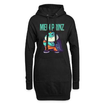Karneval Kostüm Frosch MEIN PRINZ Lustiges - Hoodie-Kleid - Schwarz - Vorne