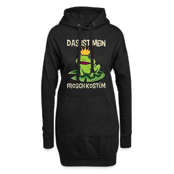 Karneval Party DAS IST MEIN FROSCHKOSTÜM Lustiges - Hoodie-Kleid - Schwarz - Vorne