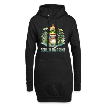 Karneval Kostüm SCHBIN DÄ PRINZ Lustiges - Hoodie-Kleid - Schwarz - Vorne