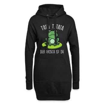 Faschings Kostüm TATÜ TATATA DER FROSCH IST DA - Hoodie-Kleid - Schwarz - Vorne