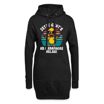 Entenkostüm JETZT GEHT'S AB MADAFAKAS HELAU! - Hoodie-Kleid - Schwarz - Vorne