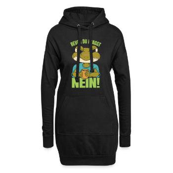 Froschkostüm BEVOR DU FRAGST NEIN! Lustiges - Hoodie-Kleid - Schwarz - Vorne