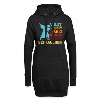 Abi ABILITY ZU ALLEM FÄHIG NICHT ZU GEBRAUCHEN - Hoodie-Kleid - Schwarz - Vorne