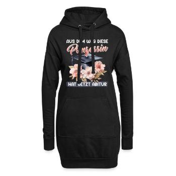 Abiturienten AUS DEM WEG PRINZESSIN HAT ABITUR - Hoodie-Kleid - Schwarz - Vorne