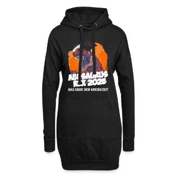 Abitur ABI SAURUS REX 2025 Abitur Lustiges - Hoodie-Kleid - Schwarz - Vorne