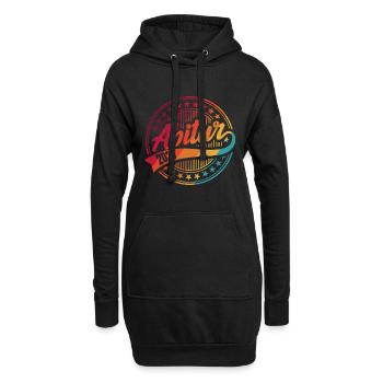 ABI 2025 Abitur Abschluss Lustiges Abiturienten - Hoodie-Kleid - Schwarz - Vorne
