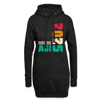 ABI 2025 Abitur Abschluss Lustiges Abiturienten - Hoodie-Kleid - Schwarz - Vorne