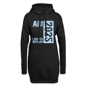 ABI 2025 Abitur Abschluss Lustiges Abiturienten - Hoodie-Kleid - Schwarz - Vorne